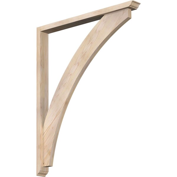 Ekena Millwork Thorton Traditional Smooth Bracket w/ Offset Brace, Douglas Fir, 3 1/2"W x 36"D x 44"H BKT0402X36X44THR01SDF - main